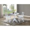 International Concepts Round 36 in Rd Extension Dining Table 36 inH, 2 X-Back Counter Ht Stools, White, 36 in W, 48 in L K08-36RXT-S6132 - alternate 2